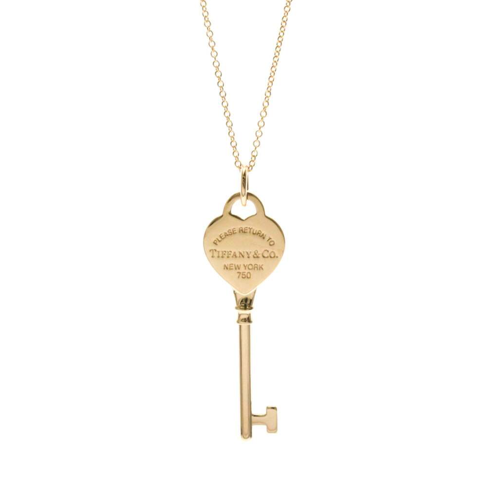 TIFFANY 18k Gold Heart Necklace